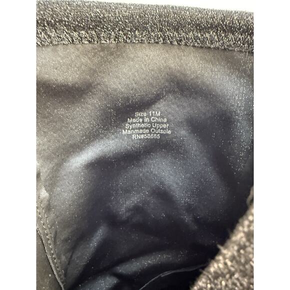 Abound Womens 11 Black Sparkle Fabric Zip Ankle Boot Platform Block Heel NWOT - Picture 10 of 13